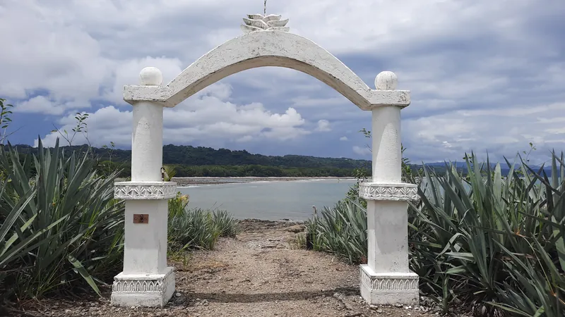 The gate of the island cemetery