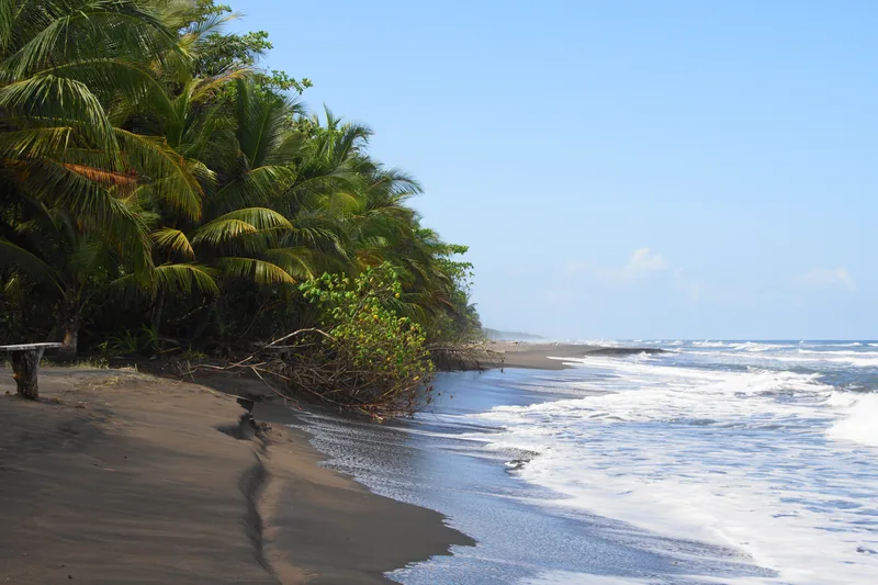 Olas en una playa de Corcovado
