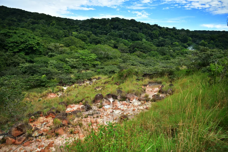 Un arroyo humeante en el Rincón de la Vieja
