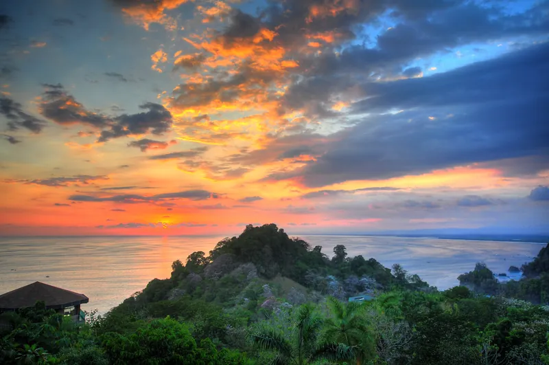 Sunset over Quepos