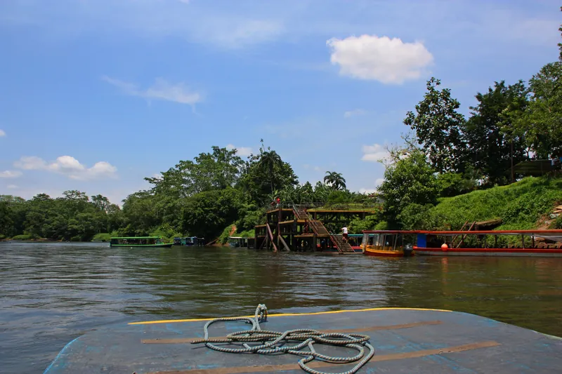 El muelle del río en Puerto Viejo de Sarapiquí