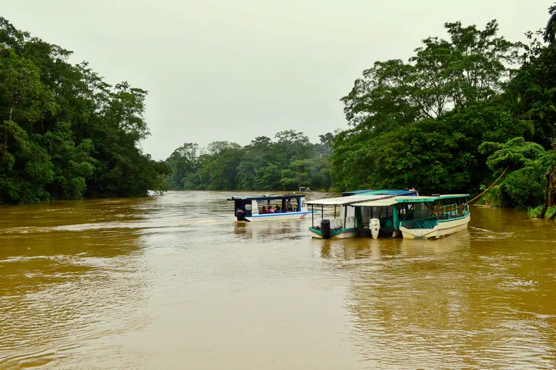 Botes en el río Sarapiquí